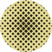 Square Patterned Mustard Yellow Rug, pat2035yw