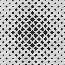 Square Patterned Carbon Gray Novelty Rug, pat2035