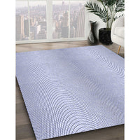 Patterned Lavender Blue Rug, pat2036blu