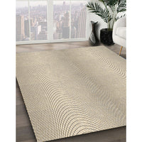 Patterned Wheat Beige Rug, pat2036brn