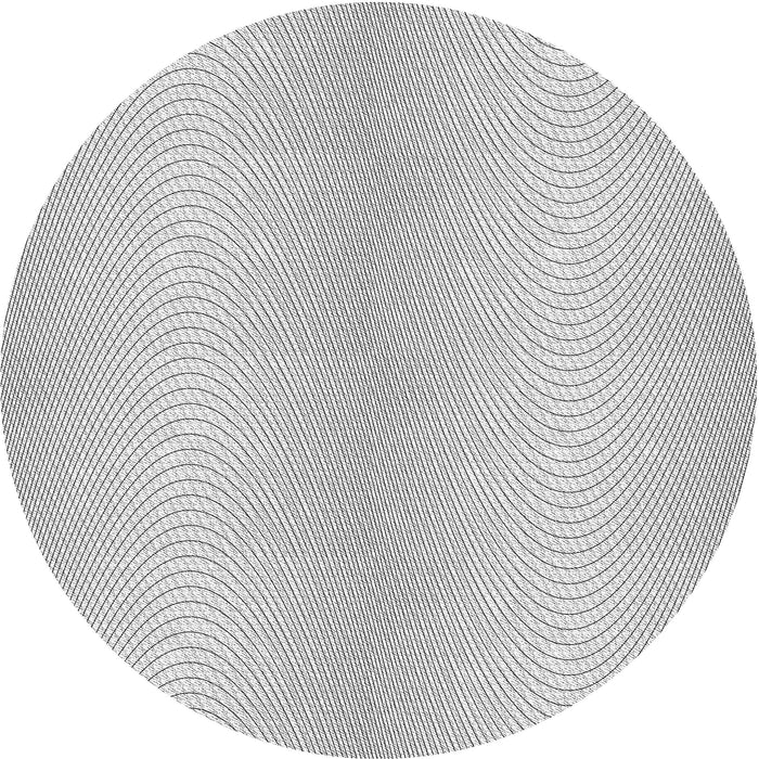 Square Patterned Platinum Gray Rug, pat2036gry