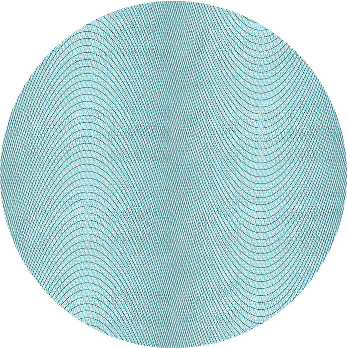 Square Patterned Electric Blue Rug, pat2036lblu