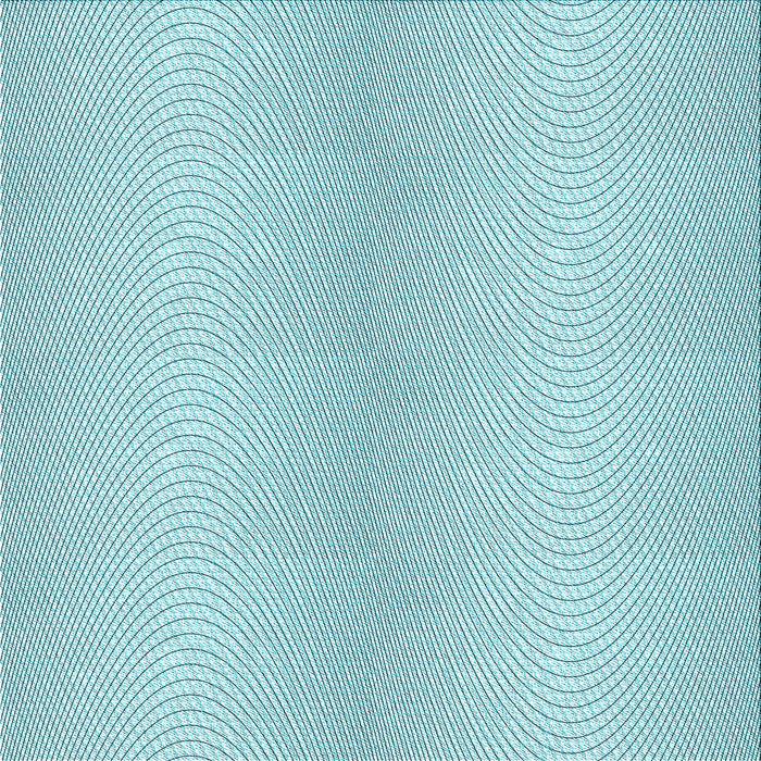 Round Patterned Electric Blue Rug, pat2036lblu