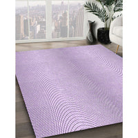 Patterned Lilac Purple Rug, pat2036pur