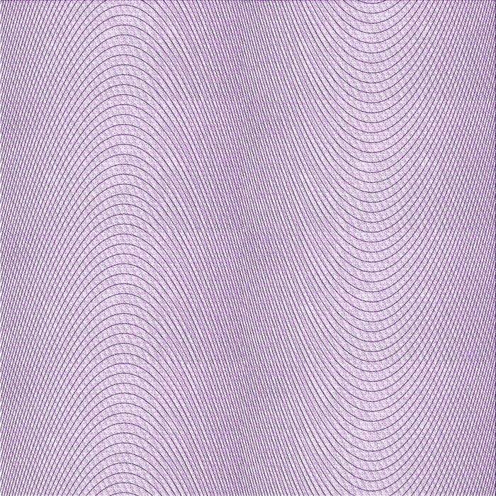 Round Machine Washable Transitional Lilac Purple Rug, wshpat2036pur