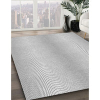 Patterned Gray Novelty Rug, pat2036