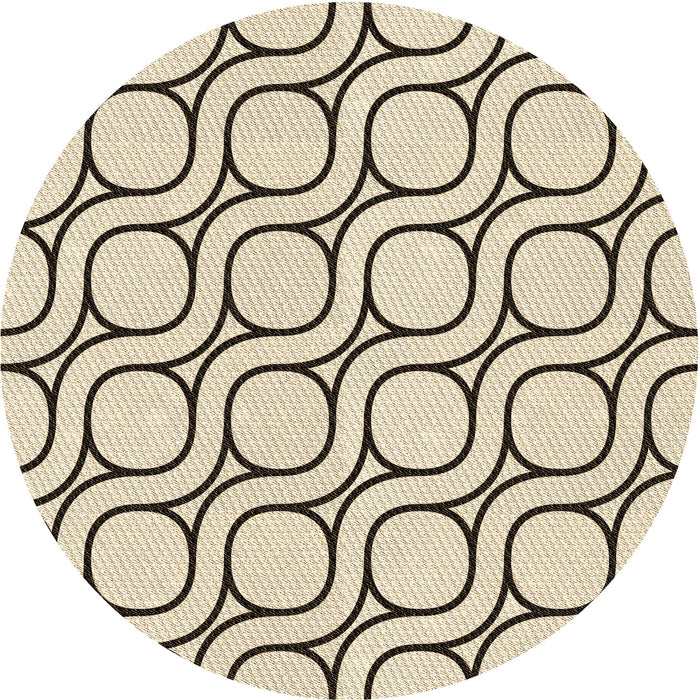 Square Patterned Wheat Beige Rug, pat2037brn