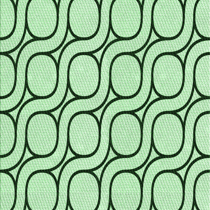 Machine Washable Transitional Mint Green Rug, wshpat2037grn