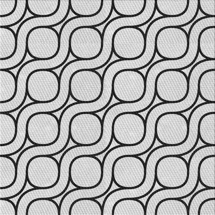 Round Patterned Platinum Gray Rug, pat2037gry