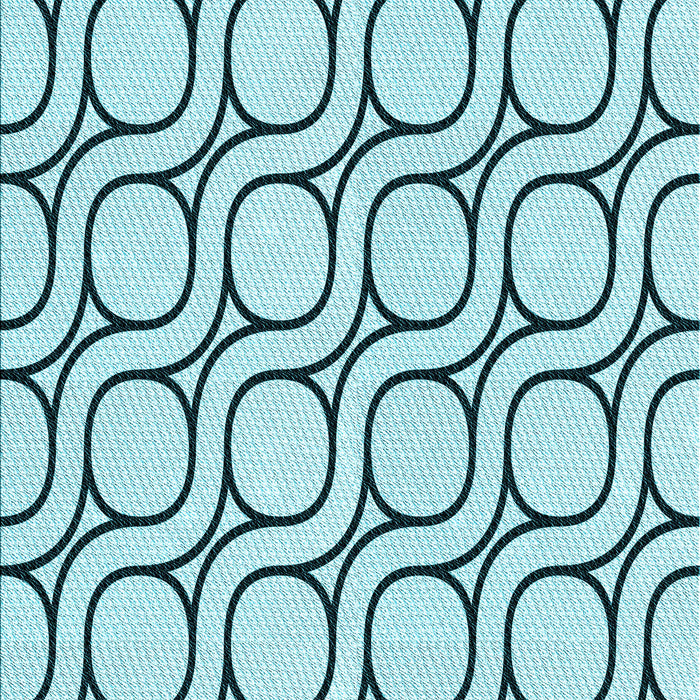 Patterned Deep-Sea Green Rug, pat2037lblu