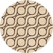 Square Patterned Light Brown Rug, pat2037org