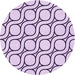 Square Patterned Purple Flower Purple Rug, pat2037pur