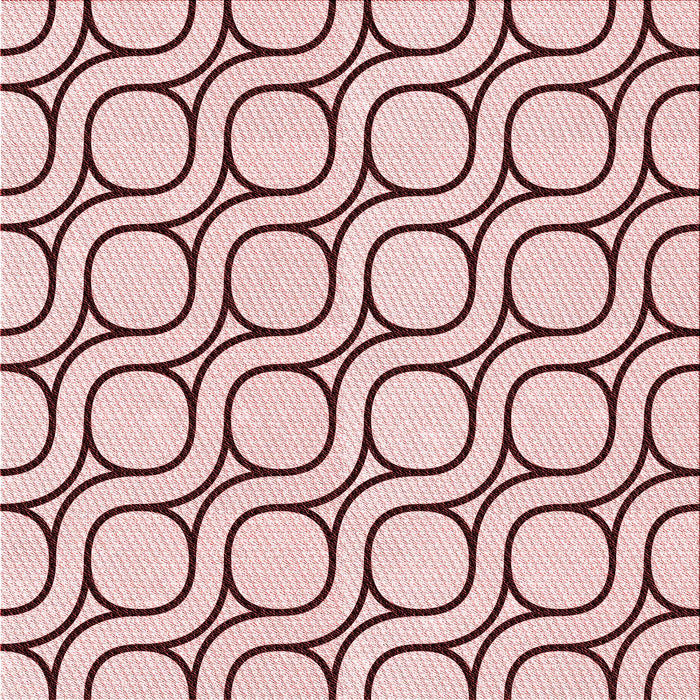 Round Patterned Light Rose Pink Rug, pat2037rd