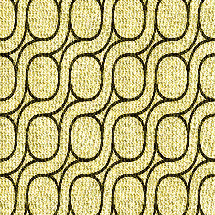 Patterned Sun Yellow Rug, pat2037yw