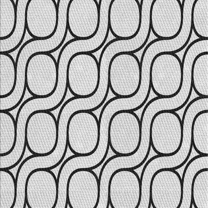 Patterned Off-White Novelty Rug, pat2037