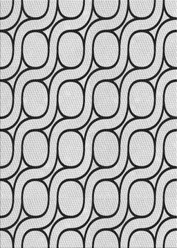 Machine Washable Transitional White Smoke Rug, wshpat2037