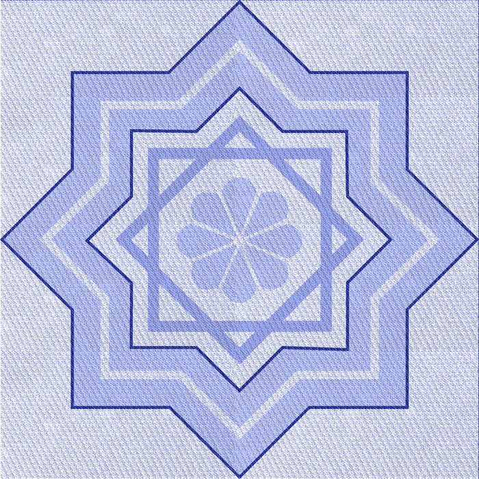 Round Machine Washable Transitional Sky Blue Rug, wshpat2038blu