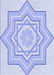 Patterned Sky Blue Rug, pat2038blu
