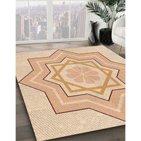 Patterned Golden Blonde Gold Rug, pat2038org