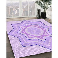 Patterned Purple Rug, pat2038pur