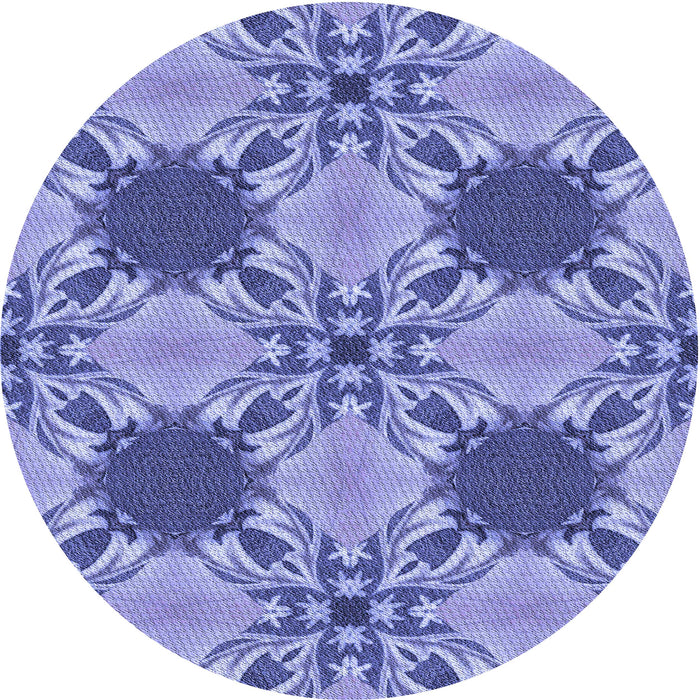 Square Patterned Jeans Blue Rug, pat2039blu