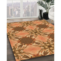 Patterned Orange Rug, pat2039org