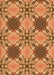 Patterned Orange Rug, pat2039org
