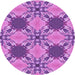 Square Machine Washable Transitional Violet Purple Rug in a Living Room, wshpat2039pur