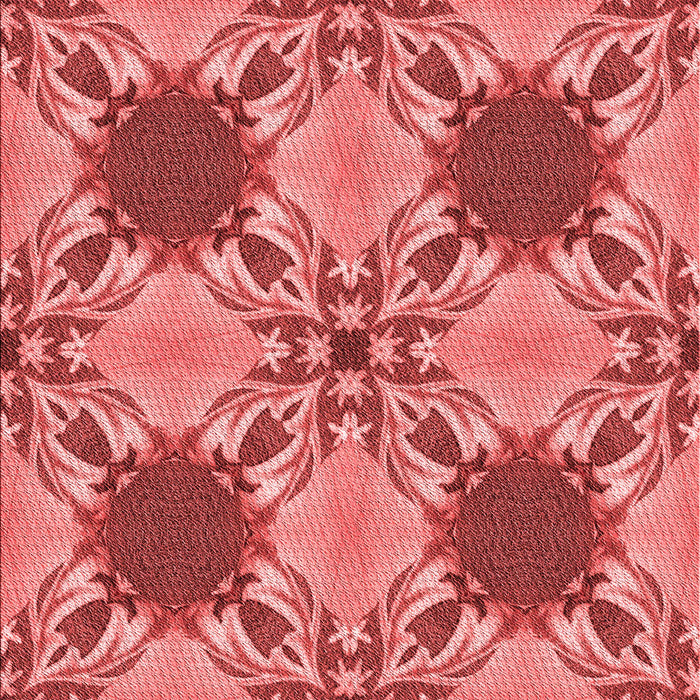 Machine Washable Transitional Red Rug, wshpat2039rd
