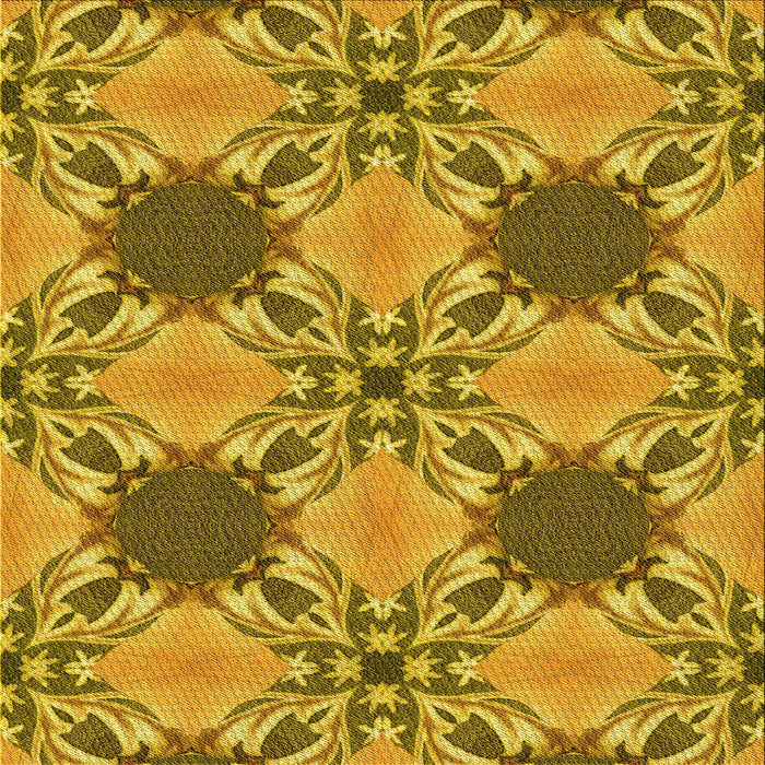 Round Machine Washable Transitional Dark Bisque Brown Rug, wshpat2039yw