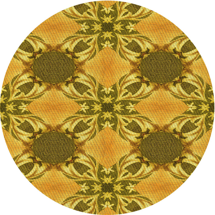 Square Patterned Dark Bisque Brown Rug, pat2039yw