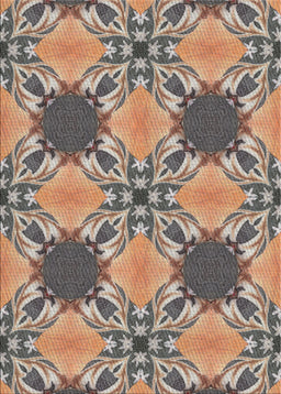 Machine Washable Transitional Sepia Brown Rug, wshpat2039