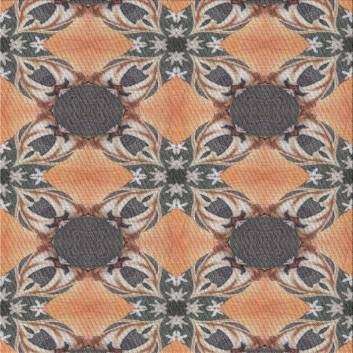 Sideview of Machine Washable Transitional Sepia Brown Rug, wshpat2039