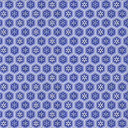 Square Patterned Blue Novelty Rug, pat203