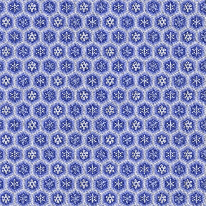 Square Patterned Blue Novelty Rug, pat203