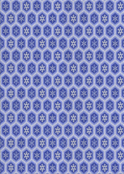 Patterned Blue Novelty Rug, pat203
