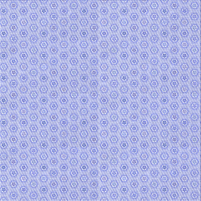 Round Patterned Sky Blue Rug, pat204blu