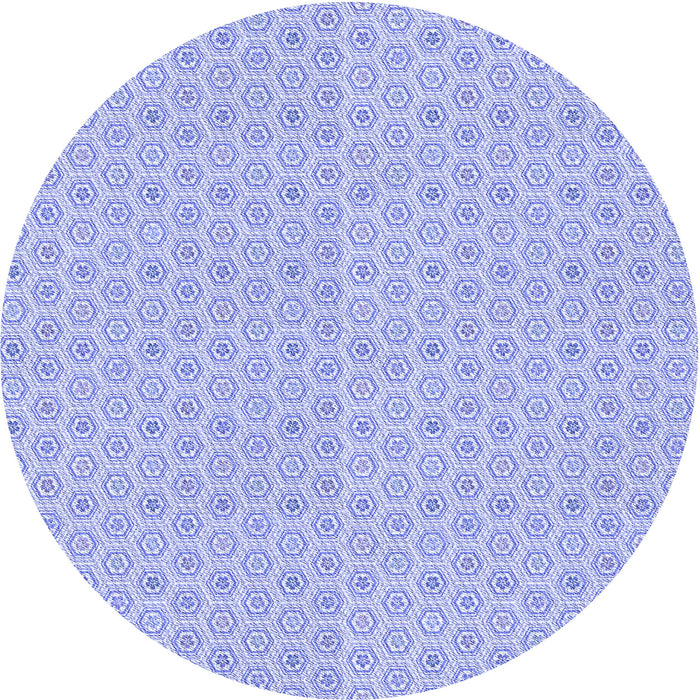 Square Patterned Sky Blue Rug, pat204blu