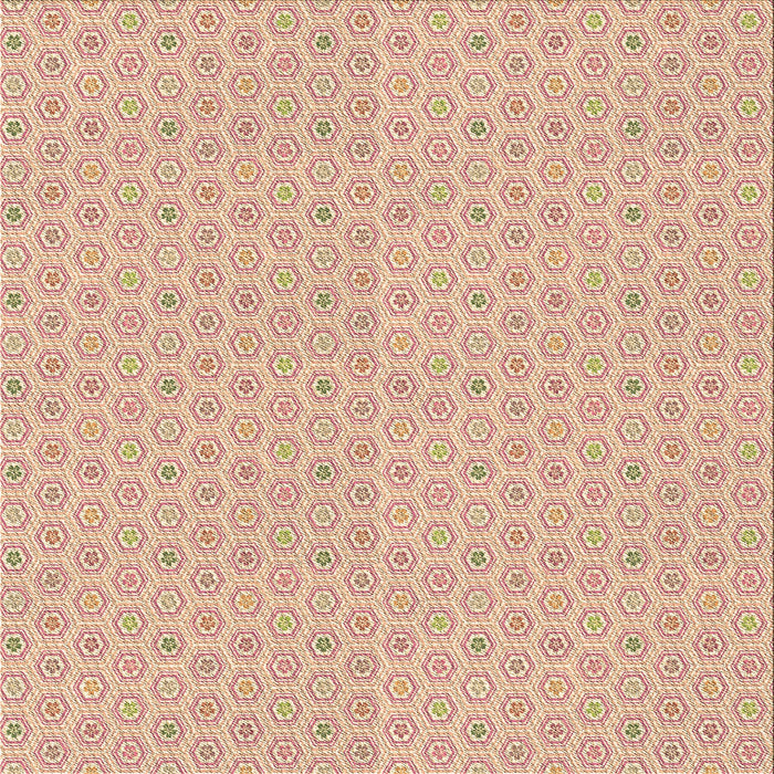 Round Patterned Khaki Gold Rug, pat204brn