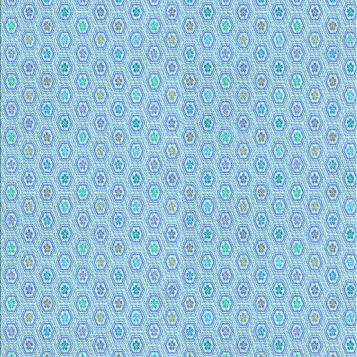Patterned Iceberg Blue Rug, pat204lblu