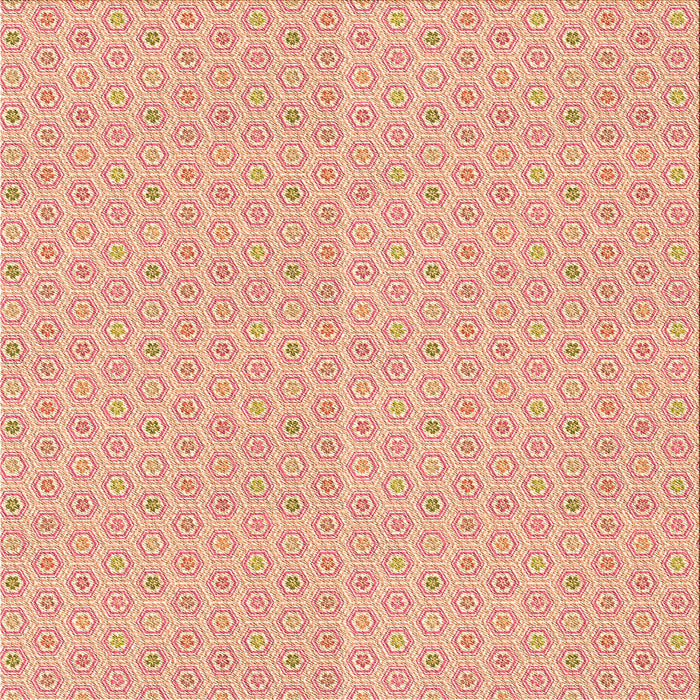 Round Machine Washable Transitional Tomato Red Rug, wshpat204org