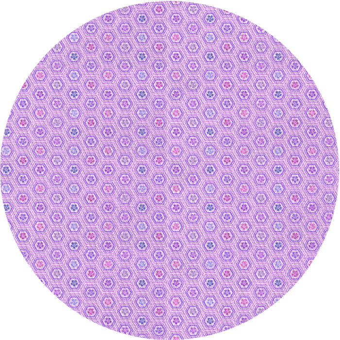 Square Patterned Purple Rug, pat204pur