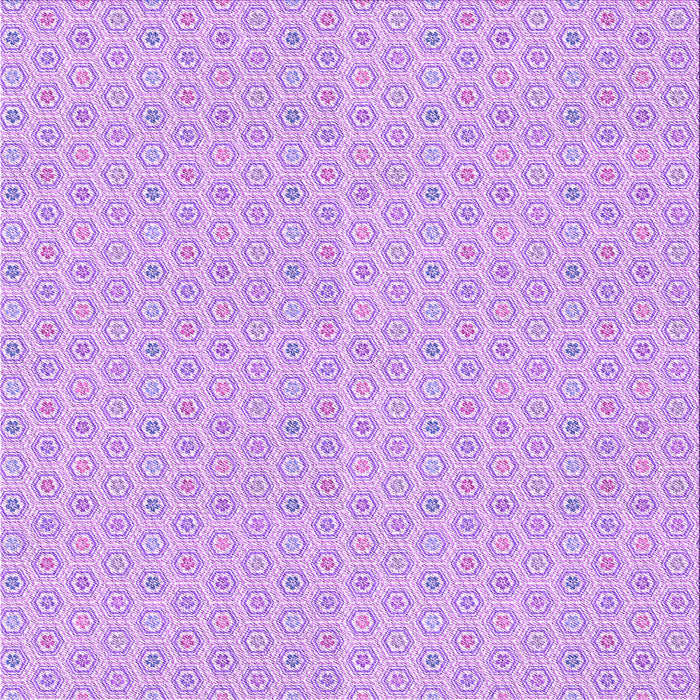 Round Patterned Purple Rug, pat204pur