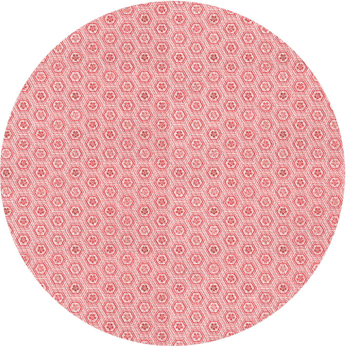 Square Patterned Red Rug, pat204rd
