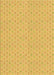 Patterned Chrome Gold Yellow Rug, pat204yw