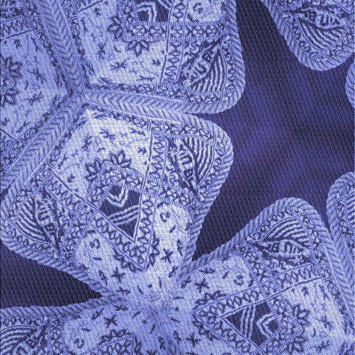 Patterned Sky Blue Rug, pat2040blu