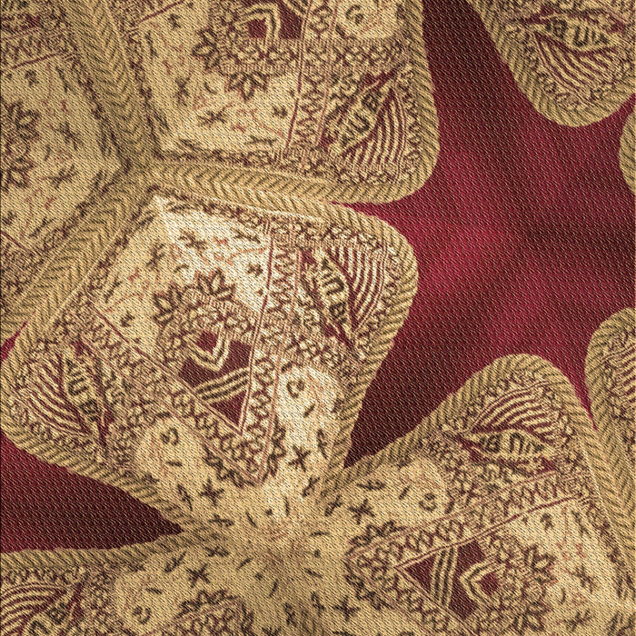 Patterned Golden Gold Rug, pat2040brn