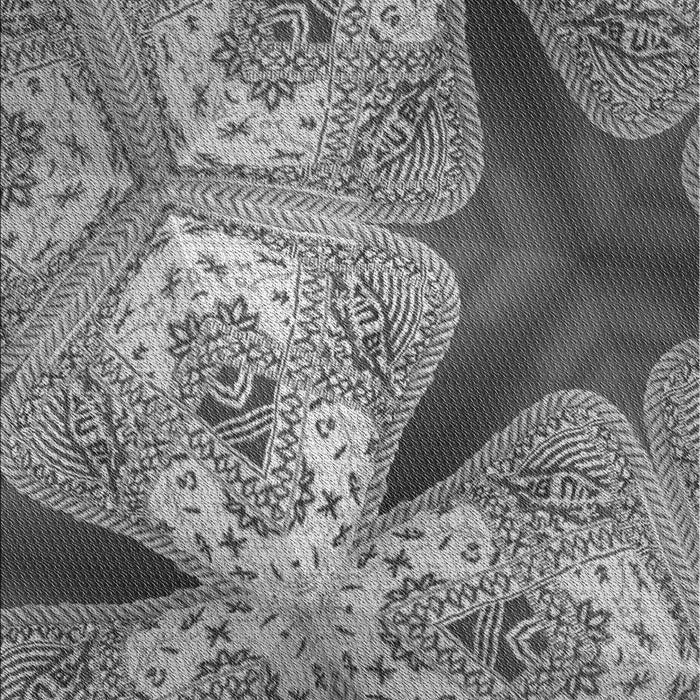 Patterned Dark Gray Rug, pat2040gry