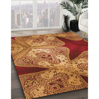 Patterned Orange Rug, pat2040org