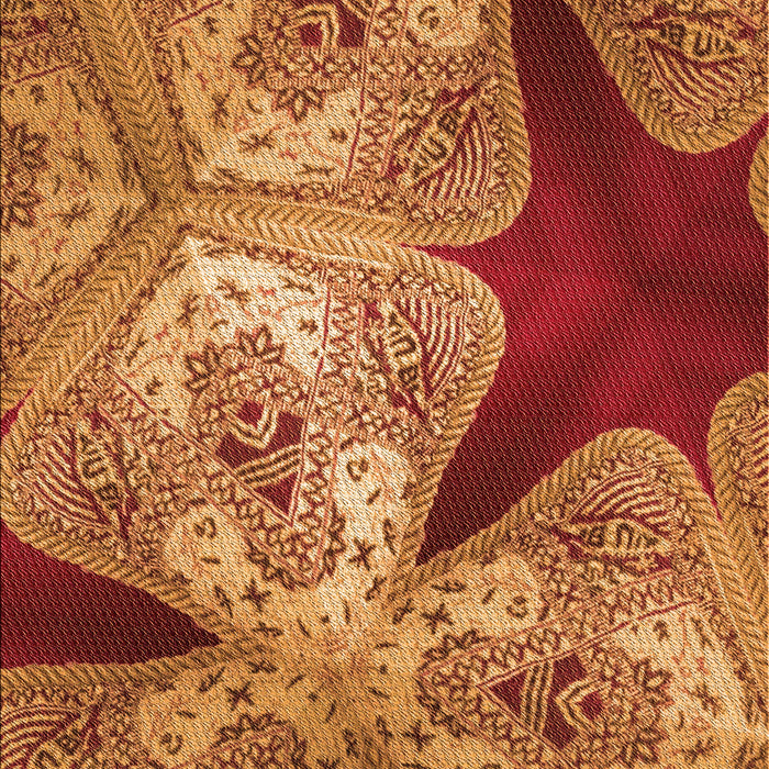 Patterned Orange Rug, pat2040org